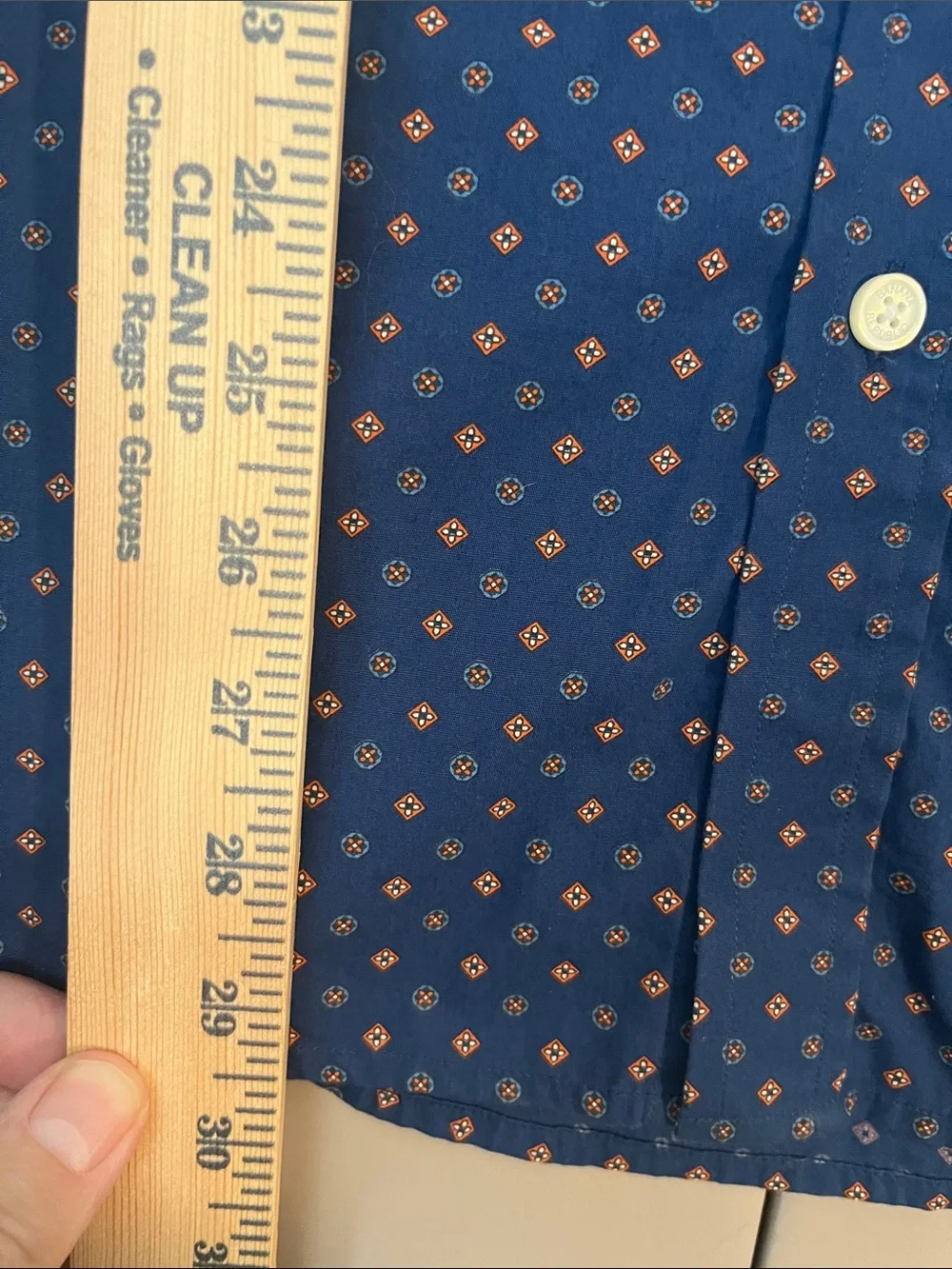 Banana Republic Navy Blue Micro Dot Long-Sleeve Dress Shirt